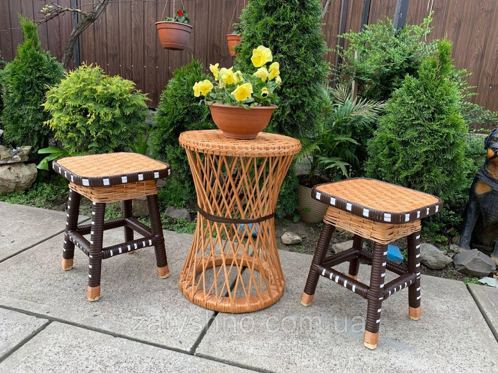 Набор плетеной мебели с высоким столом Киев - изображение 1