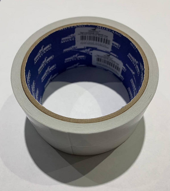 Двухсторонняя тонкая лента MUSTANG 24мм x 10м Ровно - изображение 2