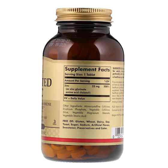 Хелат цинку (Chelated Zinc) 22 мг 250 таблеток Київ