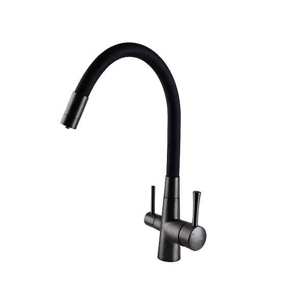 Смеситель для кухни под осмос Globus Lux LAZER GLLR-0903-11-GRAPHITE (000022996) Киев