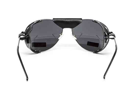 Окуляри захисні Global Vision Aviator-3 (gray), сірі зі з'ємним ущільнювачем із синтетичної "шкіри" Запорожье