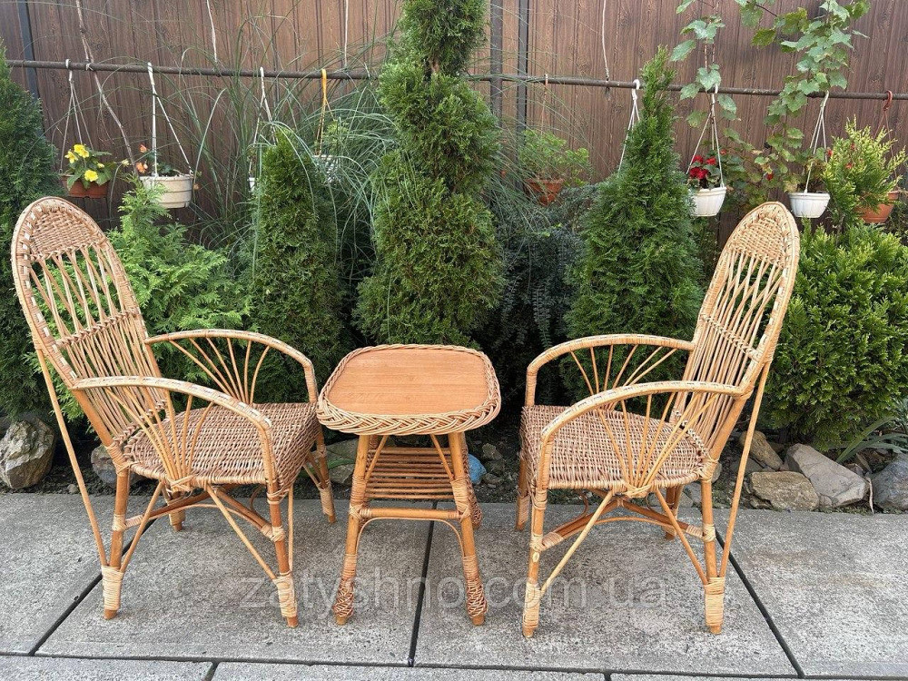 Стулья плетеные с журнальным столом Киев - изображение 1