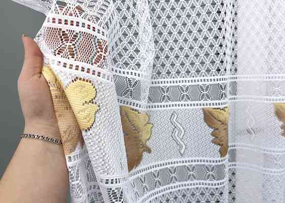 Кухонная арка VR-Textil № 000к жаккард белый 300х185 см (51-255) Киев