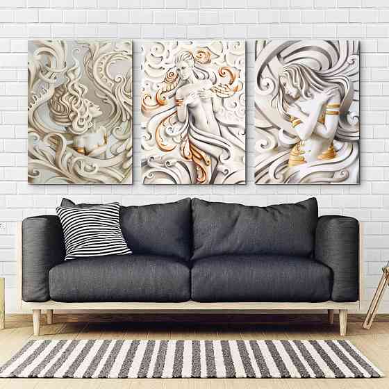 Модульна картина Абстракція Дівчина Art-46_B3 Київ