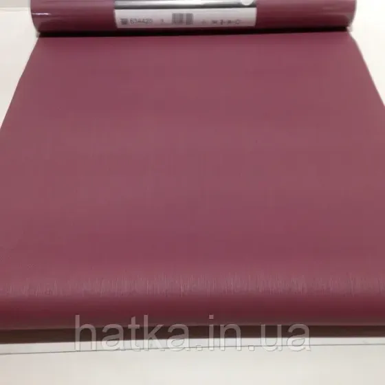 Шпалери вінілові на флізеліні Rasch Clasik 0,53х10 однотонні структурні тонка смужка бордові Київ