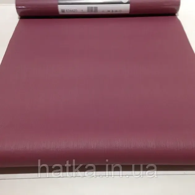 Шпалери вінілові на флізеліні Rasch Clasik 0,53х10 однотонні структурні тонка смужка бордові Київ - фото 3