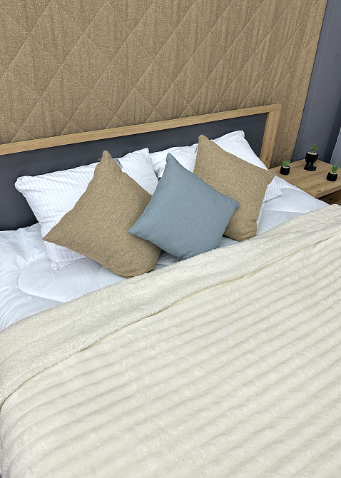 Плед 200х230 см (+-10см) на овчине 