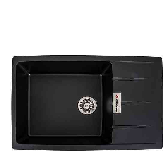VALESO Гранітна мийка для кухні VALESO ROMA 7850 матова Чорна Коломыя