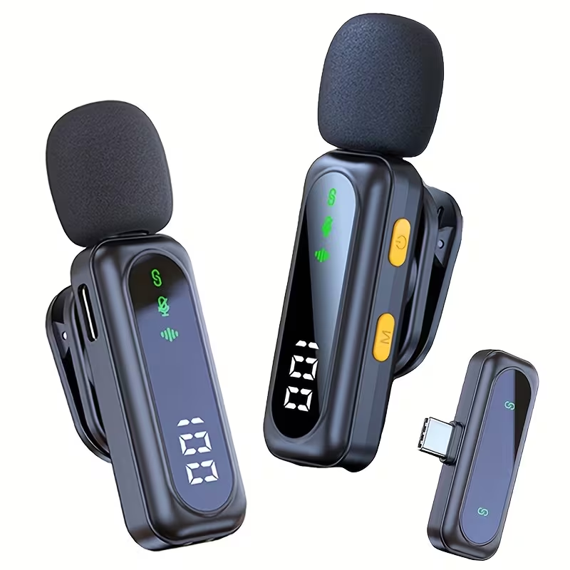 Беспроводной микрофон CS-0056 UHF, конденсаторный, всенаправленный, USB Type-C, Lightning, 3,5 мм, 6–10 часов работы Киев - изображение 2