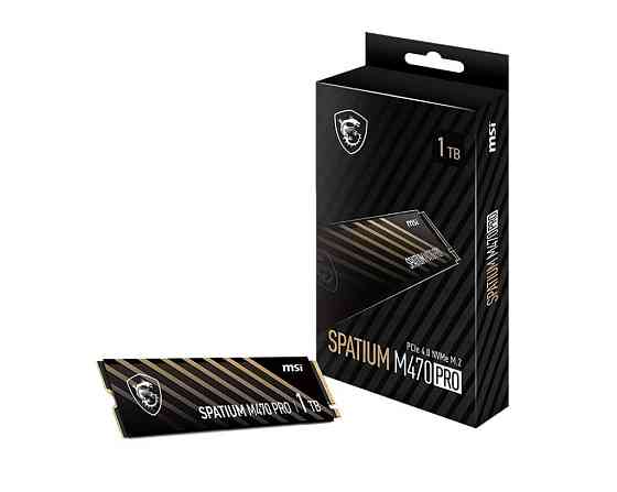 Накопичувач SSD 1TB MSI Spatium M470 Pro M.2 2280 PCIe 4.0 x4 NVMe 3D NAND TLC (S78-440L0J0-P83) ( M.2 2280 ) Харьков
