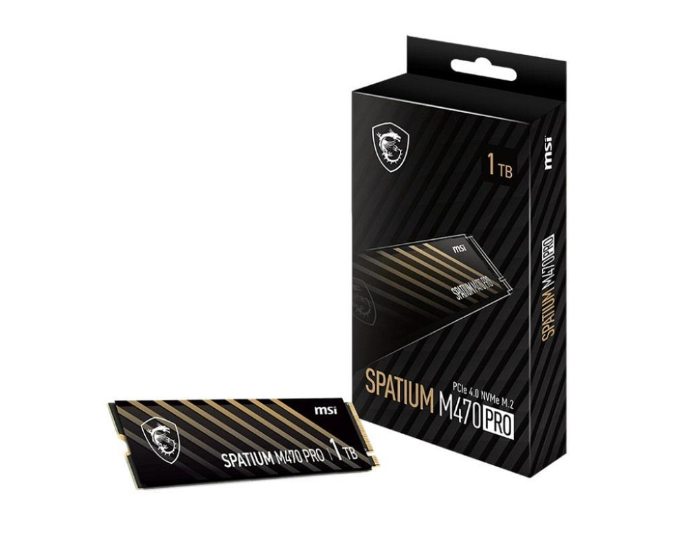 Накопичувач SSD 1TB MSI Spatium M470 Pro M.2 2280 PCIe 4.0 x4 NVMe 3D NAND TLC (S78-440L0J0-P83) ( M.2 2280 ) Харьков - изображение 1
