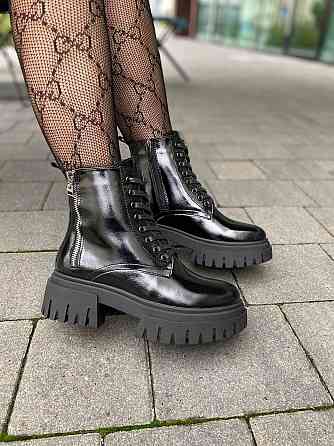 Черевики жіночі GREMMY 316/4 чорні (зима, шкіра лакована) (6074) 36 Коломия