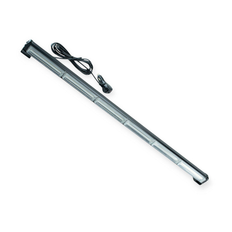 Фара LED прямоугольная 880х40х45 (Д В Ш) 6 секции синий, стробоскоп, штекер в прикуриватель дополнительная Мукачево - изображение 1