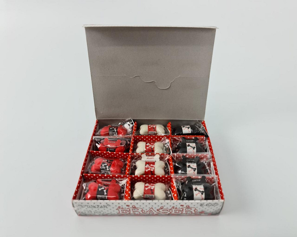 Гумка (гумка) для стирання "TUKZAR" кістка арт. TZ-6222 (3 кольори) (1 шт.) Харків - фото 2