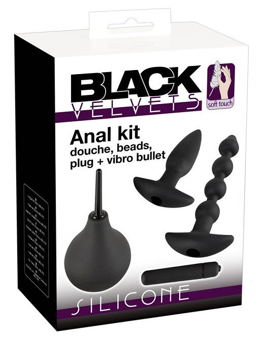 Набір анальних іграшок BLACK VELVETS ANAL KIT Sex Aura Київ - фото 2