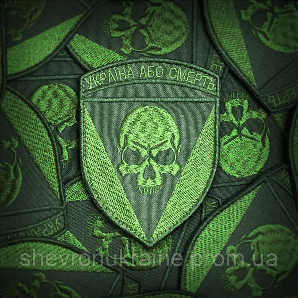 Шеврон 72 ОМБР полевой. (Форма щит. На липучке) Размер 8x6см Киев - изображение 1