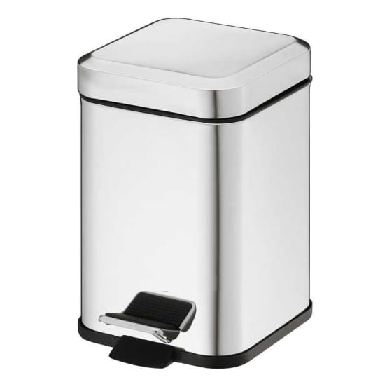 Ведро для мусора Gedy Argenta с педалью 5 л (2309-13) Хром Винница - изображение 3