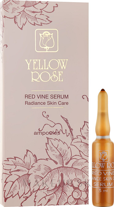 Сироватка з поліфенолами червоного винограду Red vine serum Yellow Rose 12 амп. × 3.мл Дніпро - фото 1