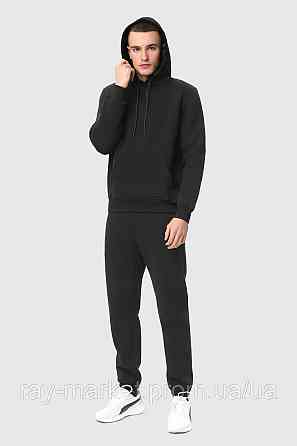Костюм худи и штаны Ray Basic мужской утепленный черный (U0801М-Black) S Киев