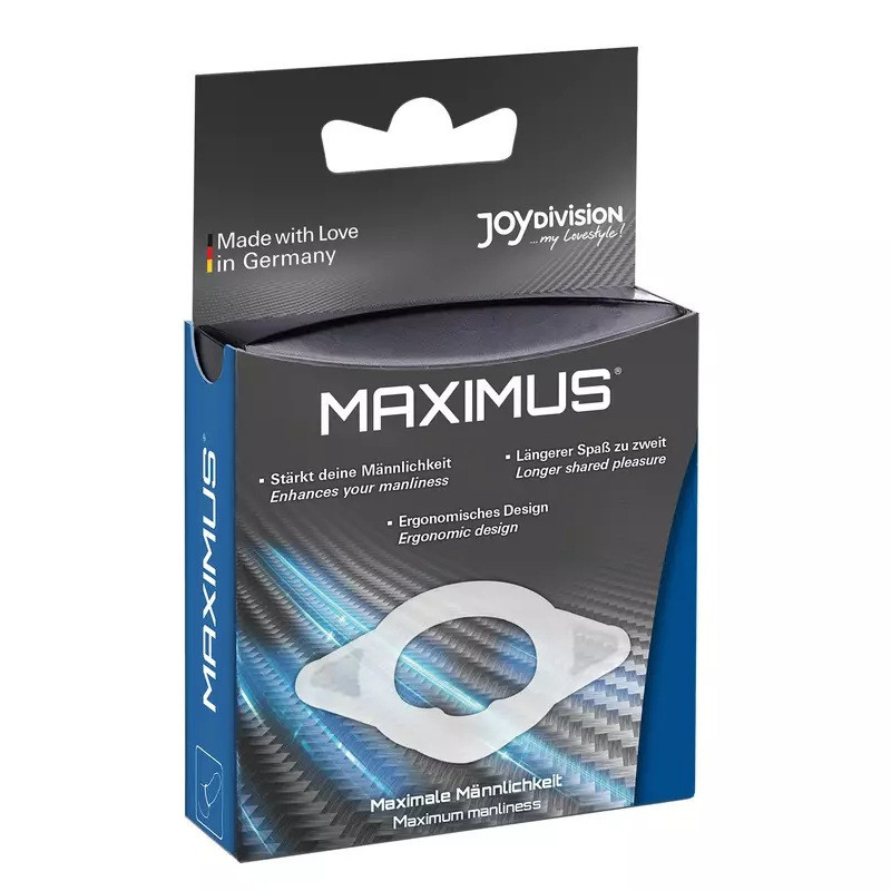 Эрекционное кольцо Joydivision MAXIMUS S из эластичного силикона, прозрачное, 1,7 см Sex Aura Киев - изображение 2
