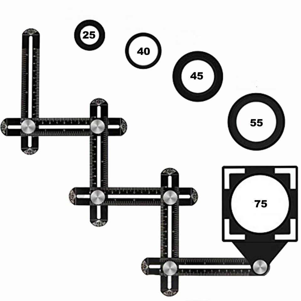 Шаблометр,шаблон для плитки,локатор для плитки,линейка шабломер,шаблон для разметки плитки JNZ (98745585) Киев - изображение 1