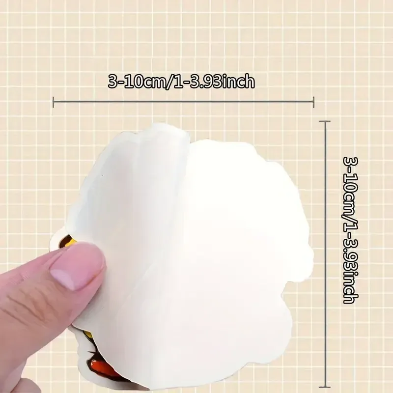 Набір вінілових наліпок з котами 50 шт – водонепроникні мультяшні стікери для ноутбука, телефона, валізи Київ - фото 9