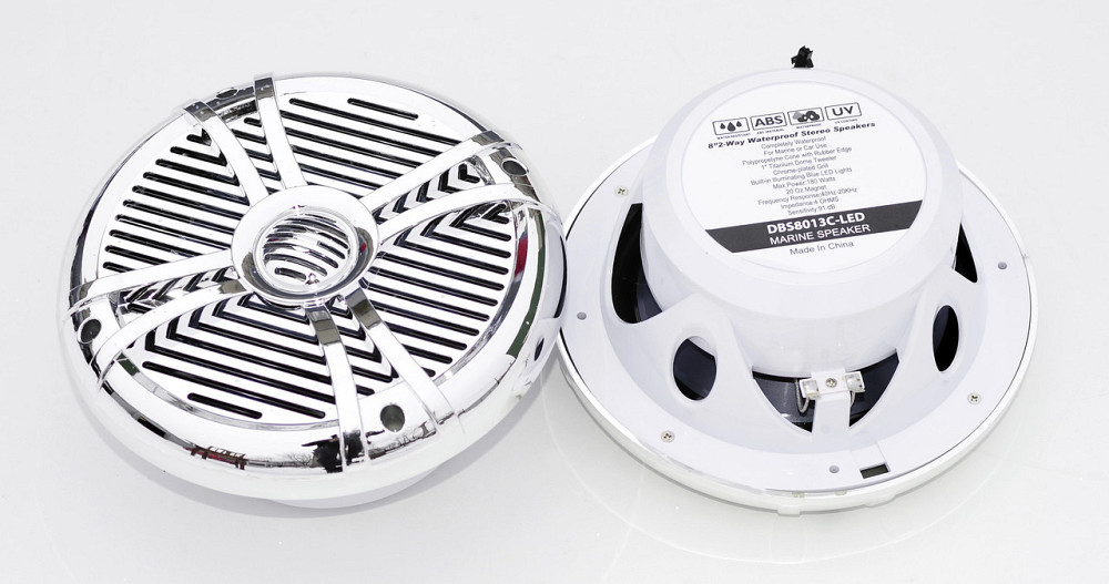 Пара 2-Х Смугових Морських Динаміків Хром Led Підсвічування Київ - фото 2