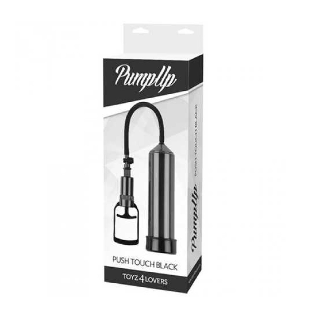 Вакуумная помпа мужская Toyz4lovers Push Touch механическая, черная, 23 х 6 см Sex Aura Киев - изображение 3