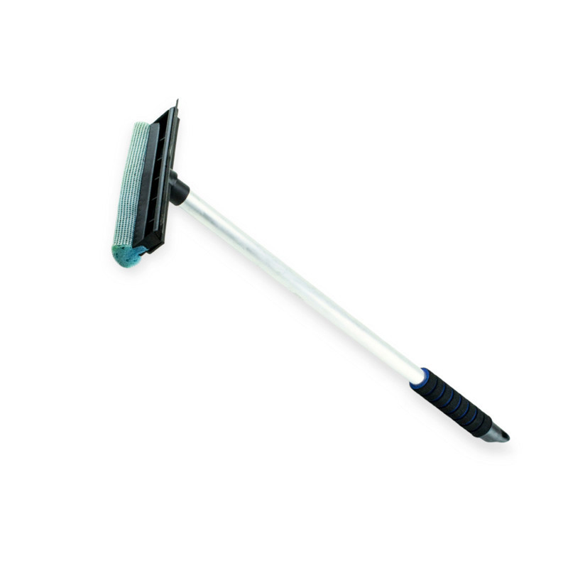 Стяжка с мочалкой 20 х 66 см резина мочалкой, алюминиевая ручка TomPar воды Мукачево - изображение 1