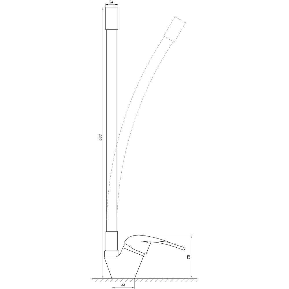 Змішувач для кухні EcoMix ENERGO E-GEZ-203SLR-GRAY Луцк - изображение 5