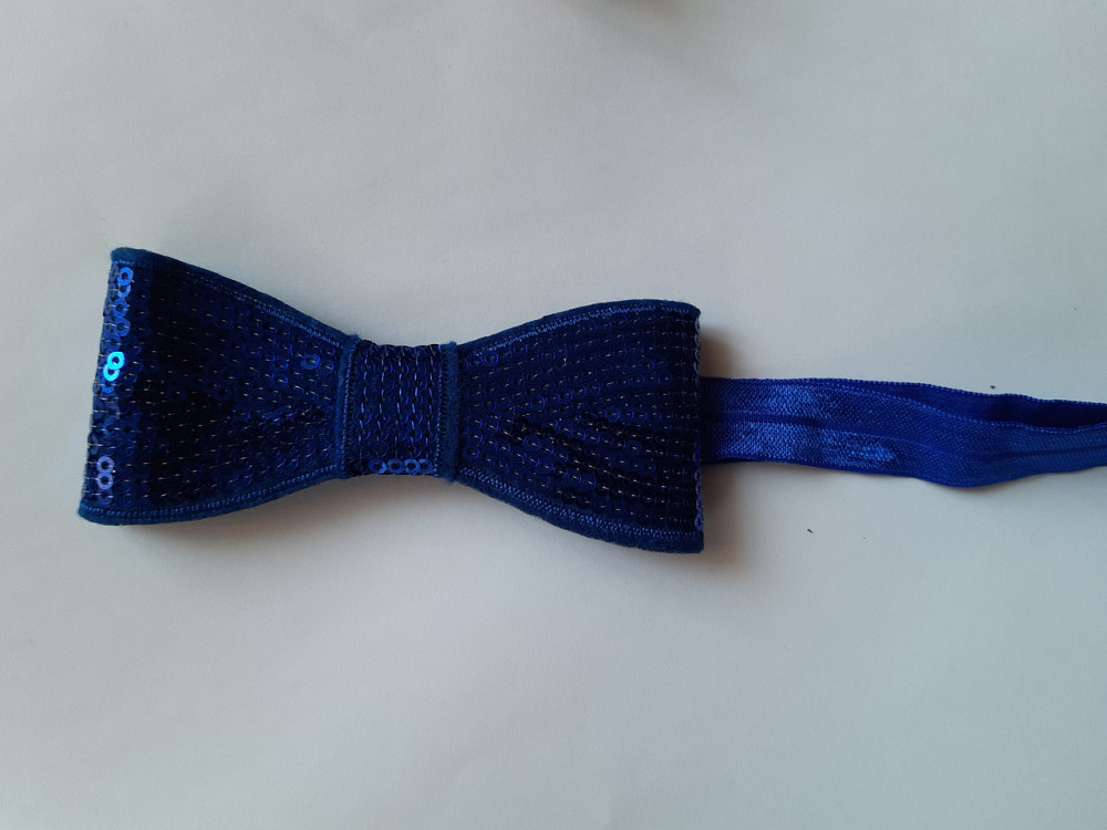 Пов'язка дитяча електрик з паєтками - бант близько 10см, окружність 36-48см Київ - фото 1