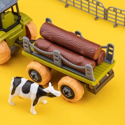 Ігровий набір Otamanko Веселий хутір (трактор із причепом для колод, фермер із коровами) (8806) Вінниця - фото 8