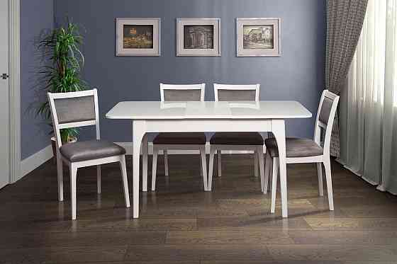 Стіл Фієста (110+35)*70, білий/білий Київ