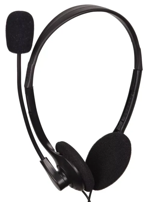 Навушники гарнітура Gembird MHS-123 Black, провідні, з мікрофоном Дніпро - фото 1
