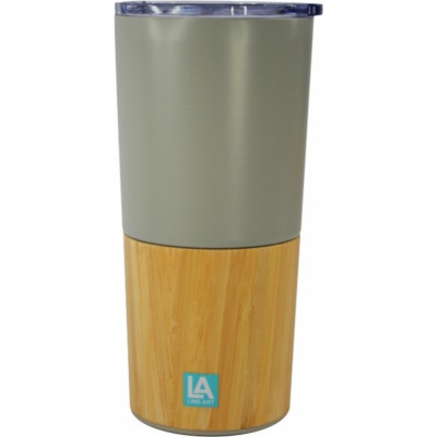 Термокружка Line Art Mao 500 мл бежевий/бамбуковий (20201LA-16) Вінниця - фото 1
