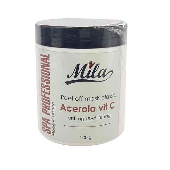 Альгинатная маска Ацерола и витамин С для борьбы с морщинами Peel Off Mask Accerola Mila Perfect 200 г Винница