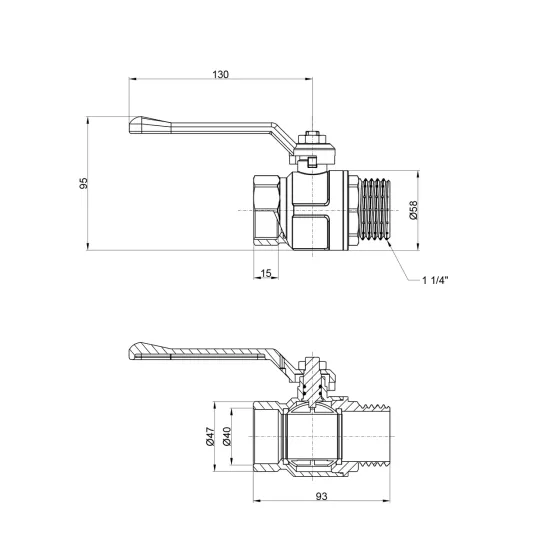 Кран кульовий Icma 1" 1/4 прямий No352 Київ