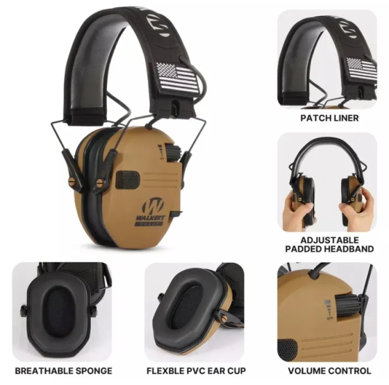 Тактические активные наушники Walkers Razor Койот Киев