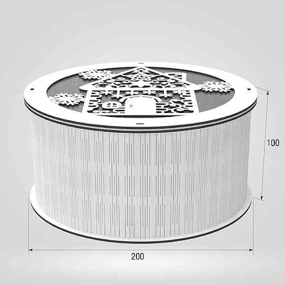 Подарункова коробка EKOSTAR d200 h100 Київ