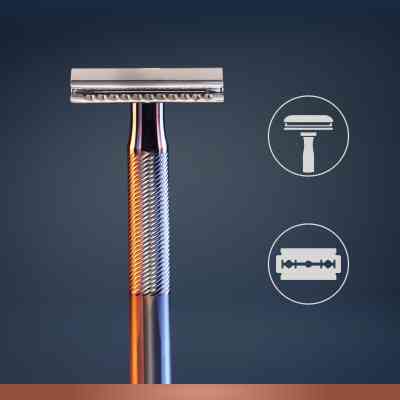 Бритва Gillette King C. Безпечна з 5 змінними лезами (7702018590148) Вінниця