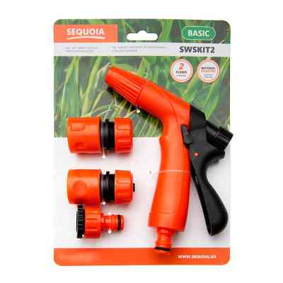 Пістолет для поливу SEQUOIA кількість режимів 2, пластик, цинк, вага 0.2 кг (SWSKIT2) Вінниця