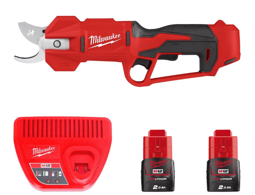 Ножниці садові - секатор акумуляторний M12 BLPRS-202 MILWAUKEE 4933480115(+ заряд.пристрій, 2 акум.) Одеса - фото 1