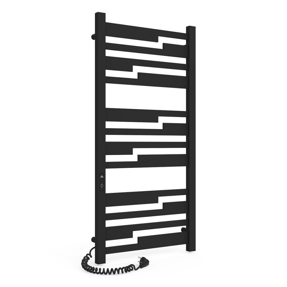 Електрична рушникосушка Laris Зебра Тетріс ЧКФ 12 500Х1100 Е чорна Л/П Київ - фото 1