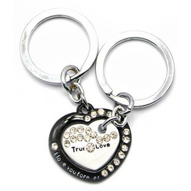 Брелоки для ключей со стразами Сердечки Киев - изображение 1
