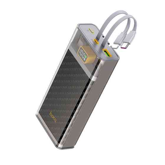 Зовнішній акумулятор HOCO J104A Discovery edition 22.5W fully compatible power bank with cable(20000mAh) Gray Київ