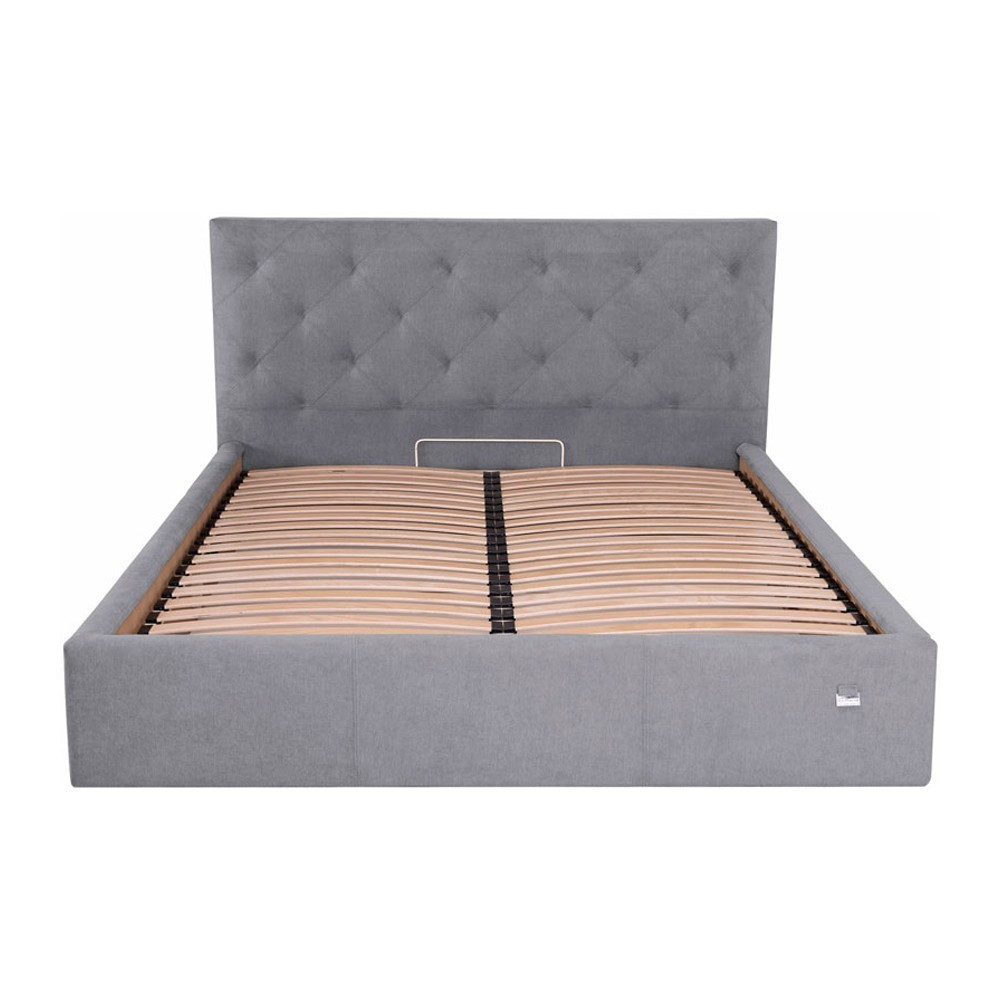 Кровать BristolDesign Rosto VIP с дополнительной металлической цельносварной рамой 160x190 серый Киев - изображение 3