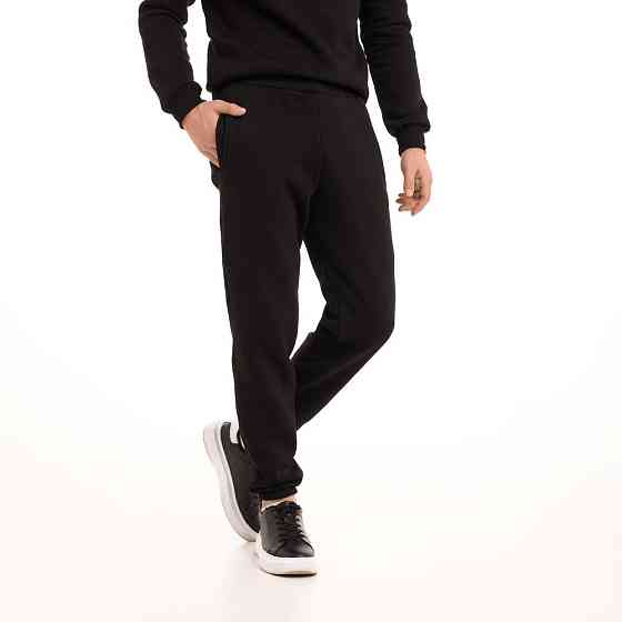 Чоловічі штани джогери з кишенями чорні Pobedov 007 ЗИМА Київ