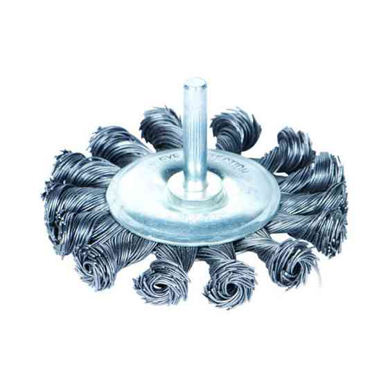 Sigma Щетка проволочная дискообразная Ø100мм хвостовик Ø6мм (стальная витая) SIGMA (9023101) Коломия