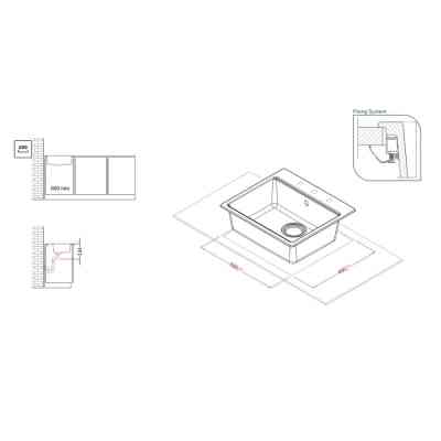 Мийка кухонна Elleci TIME 105 on top nero 40 Вінниця