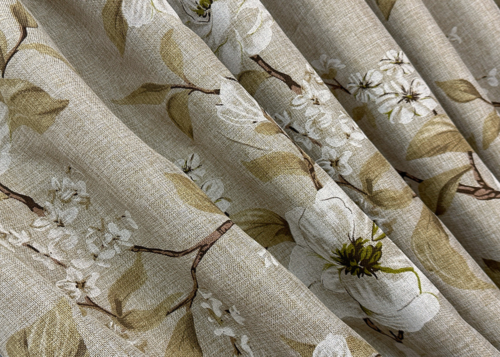 Комплект штор VR-Textil Лен Прованс 150х265 2шт и Тюль 600х265 1819ш-1908т Капучино с белым 71-107/5 Киев - изображение 6